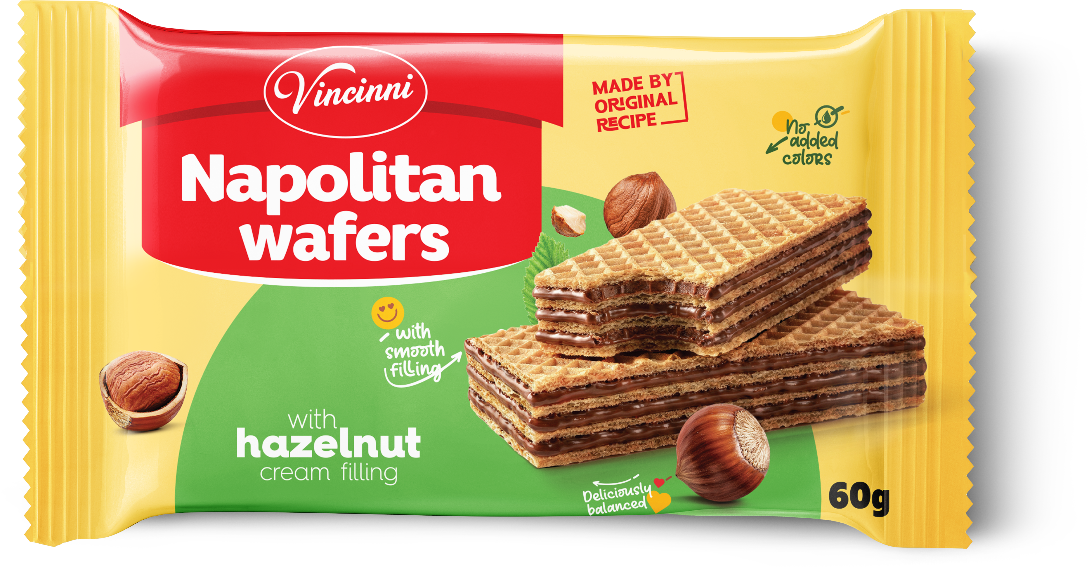 Napolitan Wafers Hazelnut | Vincinni